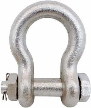 Prolinemax Marine Stainless Steel T316 Drop Forged 1-1/4" Bolt Pin Anchor Shackle 15,000 Lbs WLL