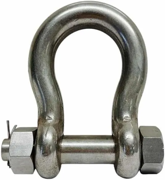 Prolinemax Stainless Steel T316 Drop Forged 5/8" Bolt Pin Anchor Shackle 4000 Lb WLL