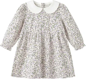 pureborn Baby Toddler Girl Dress Short and Long Sleeve Cotton Playwear Dresses 0-6T
