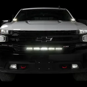 Putco Luminix Custom Grille Mounting Light Brackets - Fits Chevy Silverado 1500 2019-2025
