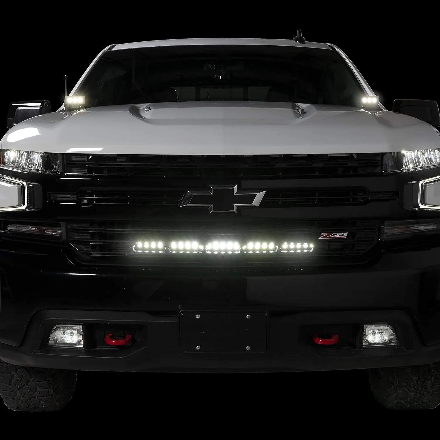 Putco Luminix Custom Grille Mounting Light Brackets - Fits Chevy Silverado 1500 2019-2025
