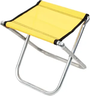 Qtqgoitem Outdoor Fishing Portable Yellow Mesh Seat Metal Frame Folding Chair (Model: 110 c94 5d1 f38 88a)