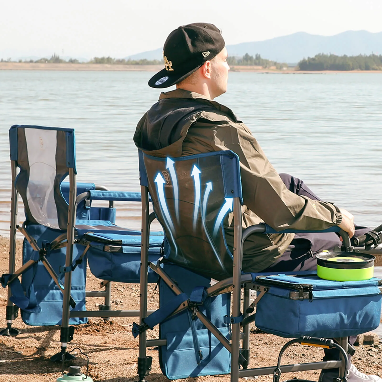 Quick Adjust Fishing Director's Chair