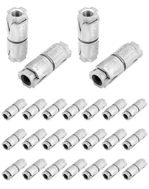 QWORK 3/8"-16 Double Expansion Anchors, 25 Pcs Metal Expansion Bolt for Drywall, Hollow Door Anchors, Concrete Expansion Joint Strips, Brick Anchors