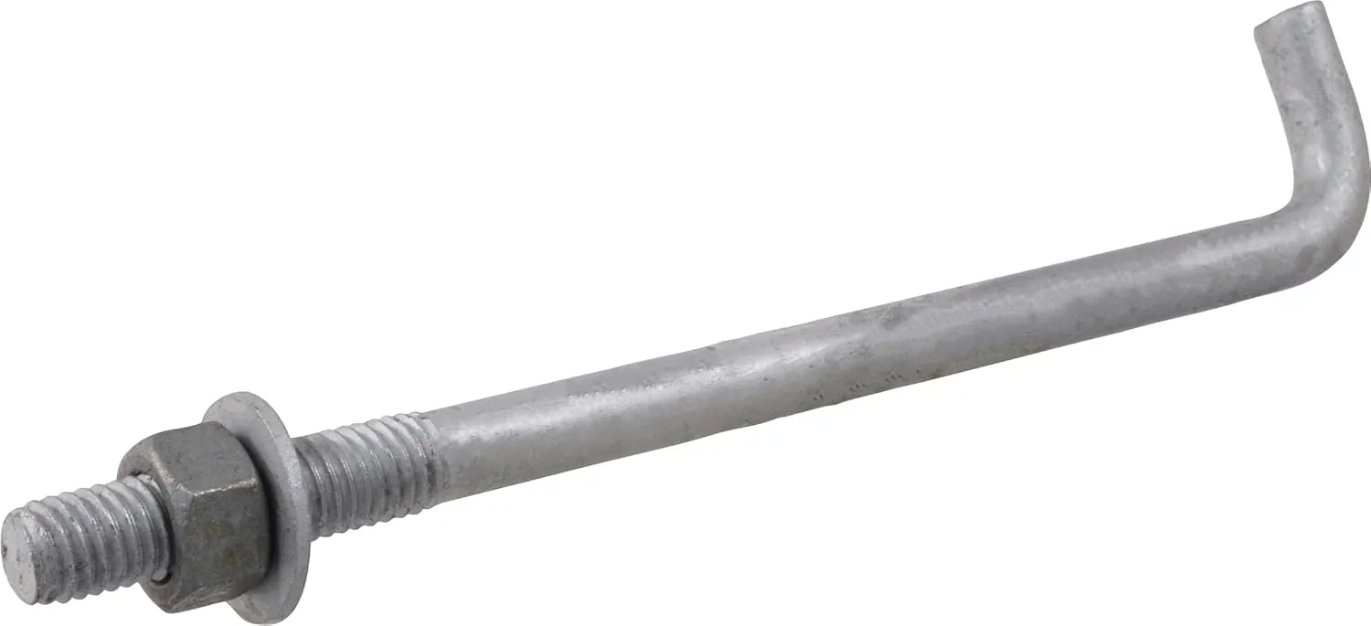 Reaowazo 260293 5/8 x 12-Inch Anchor Bolt, 10-Pack