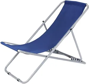 Reclining Chair, Outdoor Folding Recliner Portable Ultra Light Sitting Reclining Chair Lunch Break Siesta Chair Leisure Beach Chair 55 * 122cm(Blue)