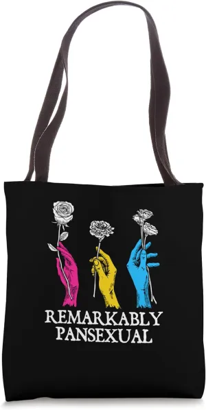 Remarkably Pansexual Pan LGBTQ Nonbinary Pride Tote Bag