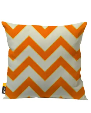 Retro Zig Zag Outdoor Throw Pillow