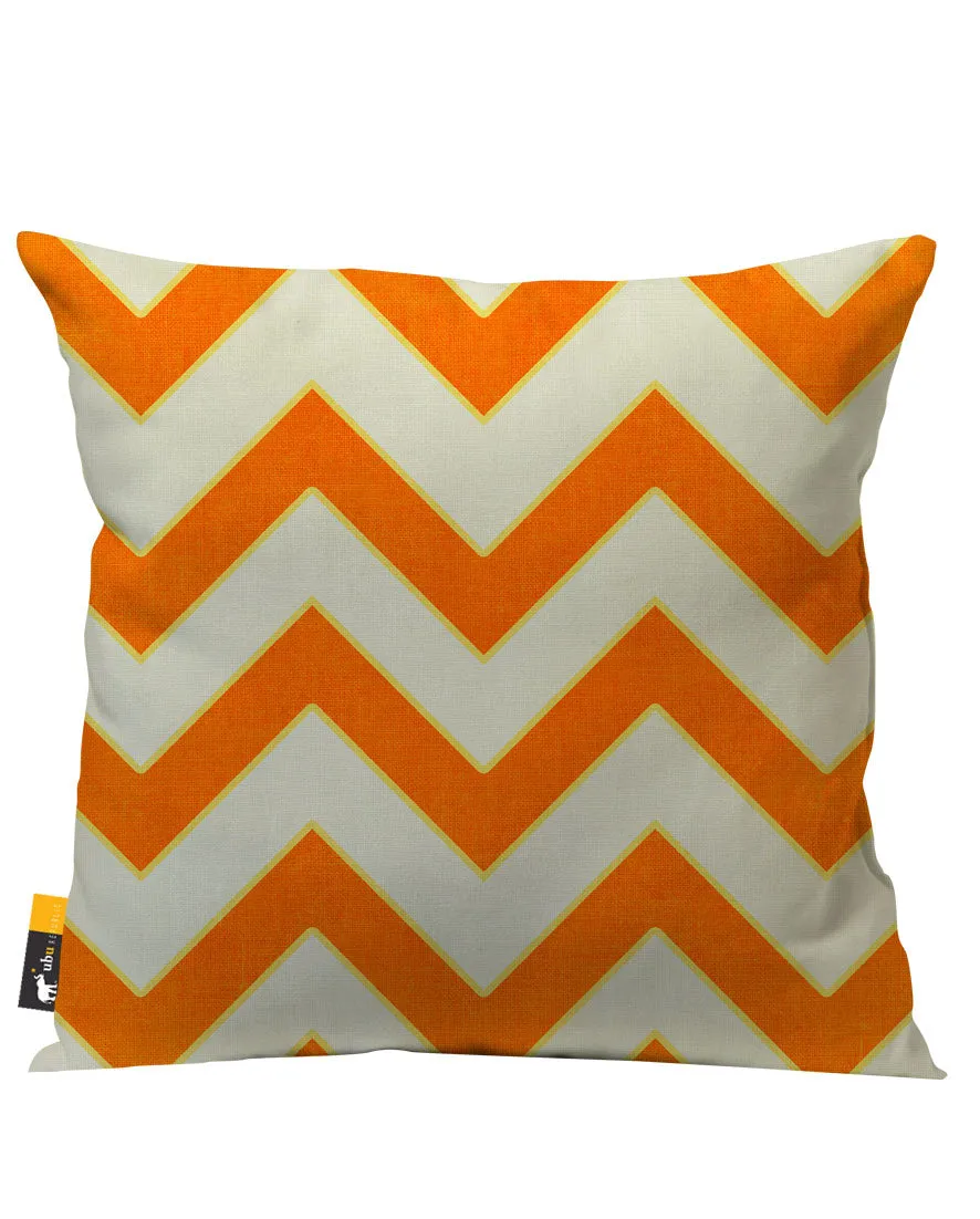 Retro Zig Zag Outdoor Throw Pillow