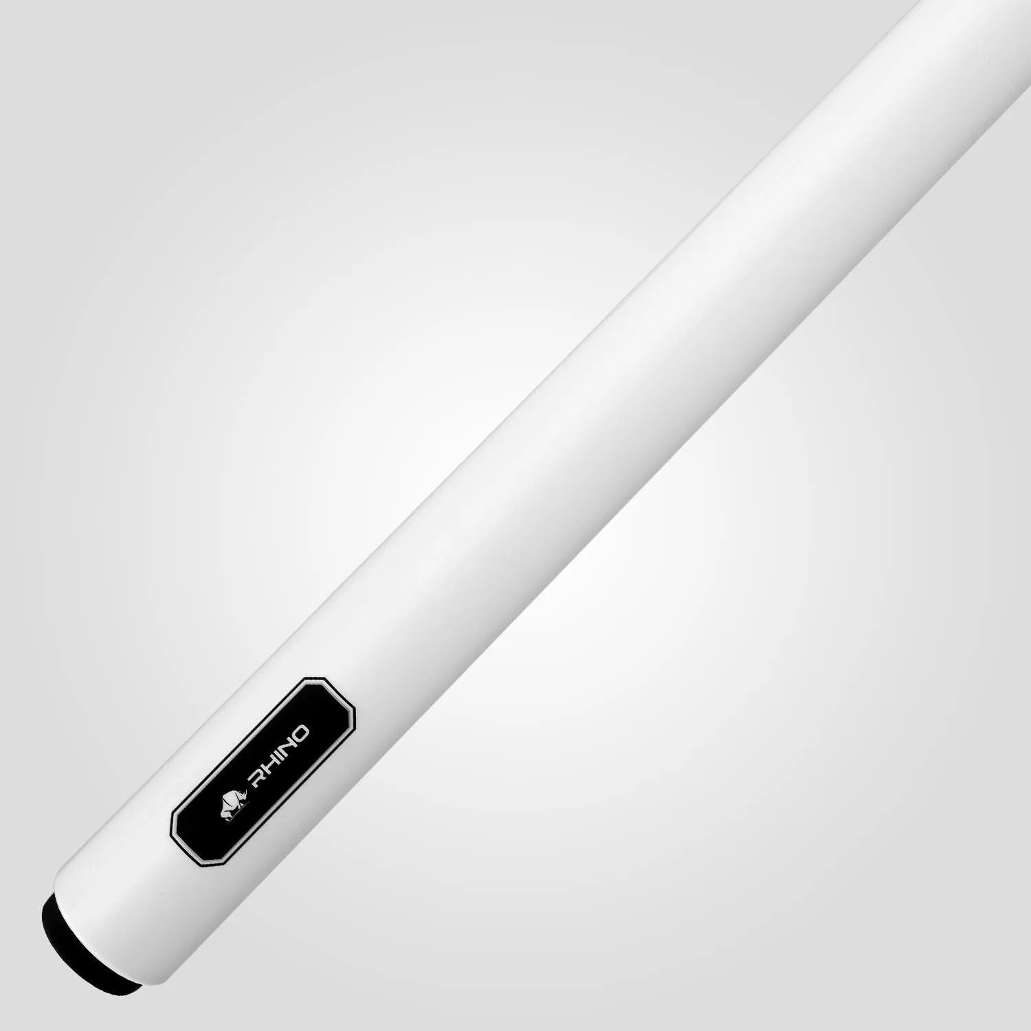 RHINO G-L Pool Cue - Black, Blue, Gray, Orange, Mint, Sliver, White - Wrapless (3/8-8 Joint) - Glass Fiber Shaft, 12.5mm Tip Diameter, Thin Conical Taper. Composite Butt