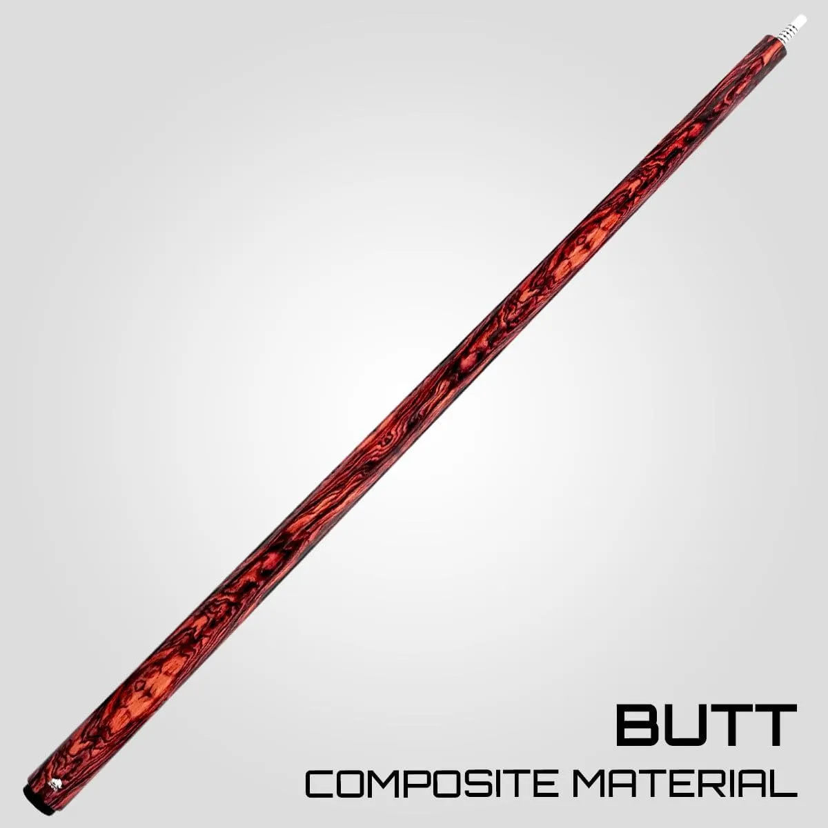 RHINO Retro Pool Cue - Cocobolo, Bocote, Ebony, Snakewood, Thuya - 3/8-8 Joint - 12.5 mm Tip Diameter