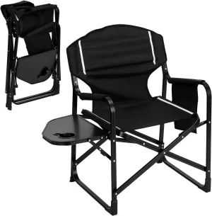 Rootz Folding Camping Chair - Beach Relaxing Chair - Portable Terrace Chair - Oxford Fabric - 61cm x 88cm x 51.5cm