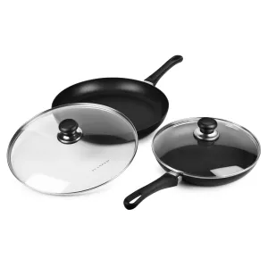 Scanpan Classic 10.25 & 12.5" Nonstick Fry Pan Set with Lids