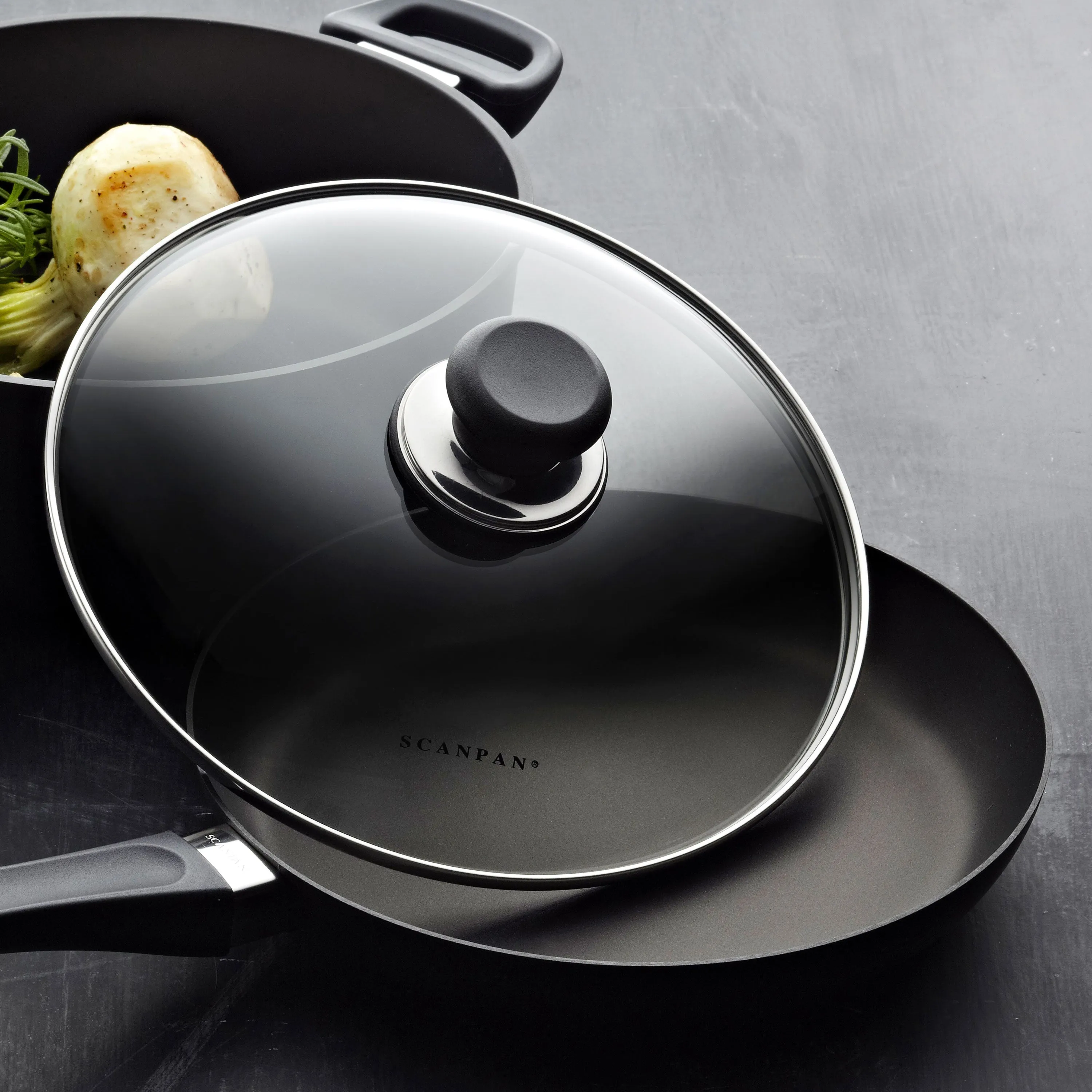 Scanpan Classic 10.25 & 12.5" Nonstick Fry Pan Set with Lids