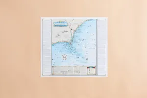 Sealake Products North Carolina Shipwreck Chart: Cape Fear & Frying Pan Shoals (Laminated)