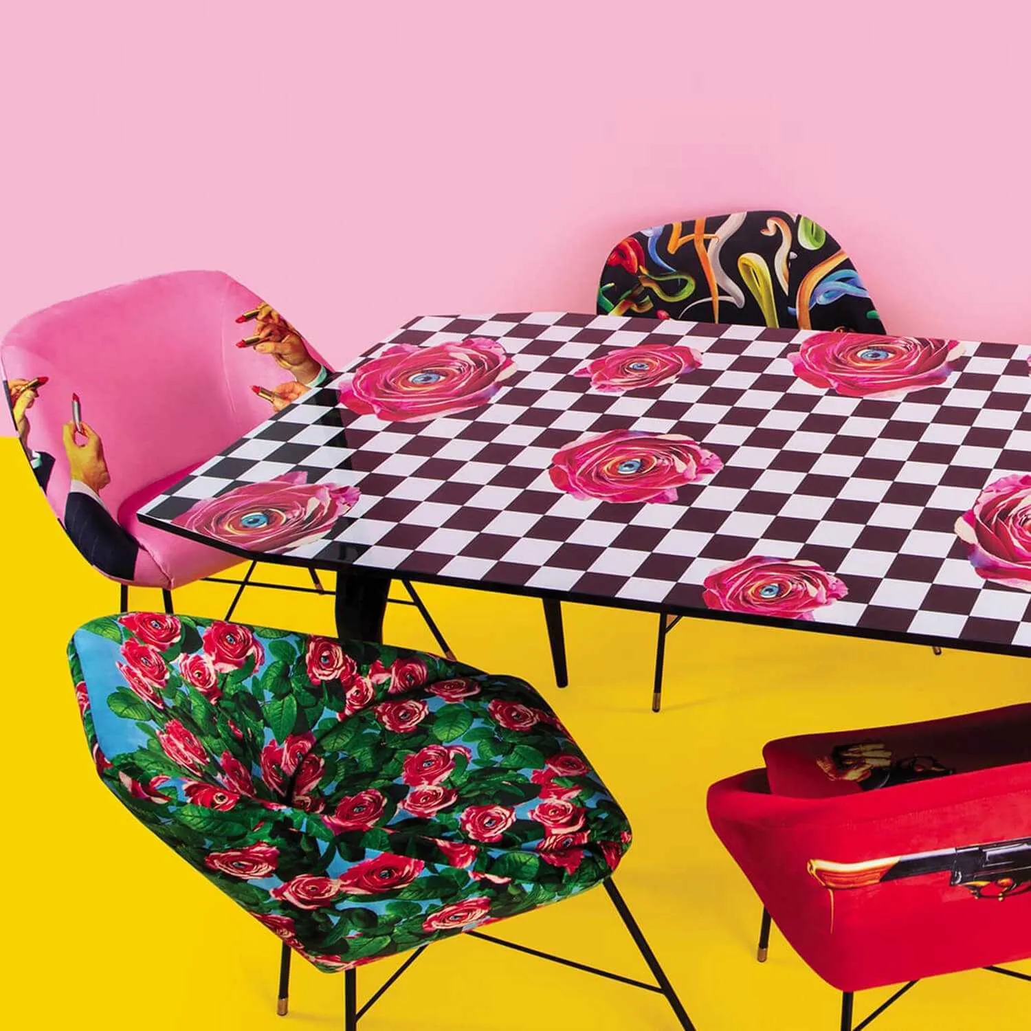 Seletti Toiletpaper Padded Chair Revolver