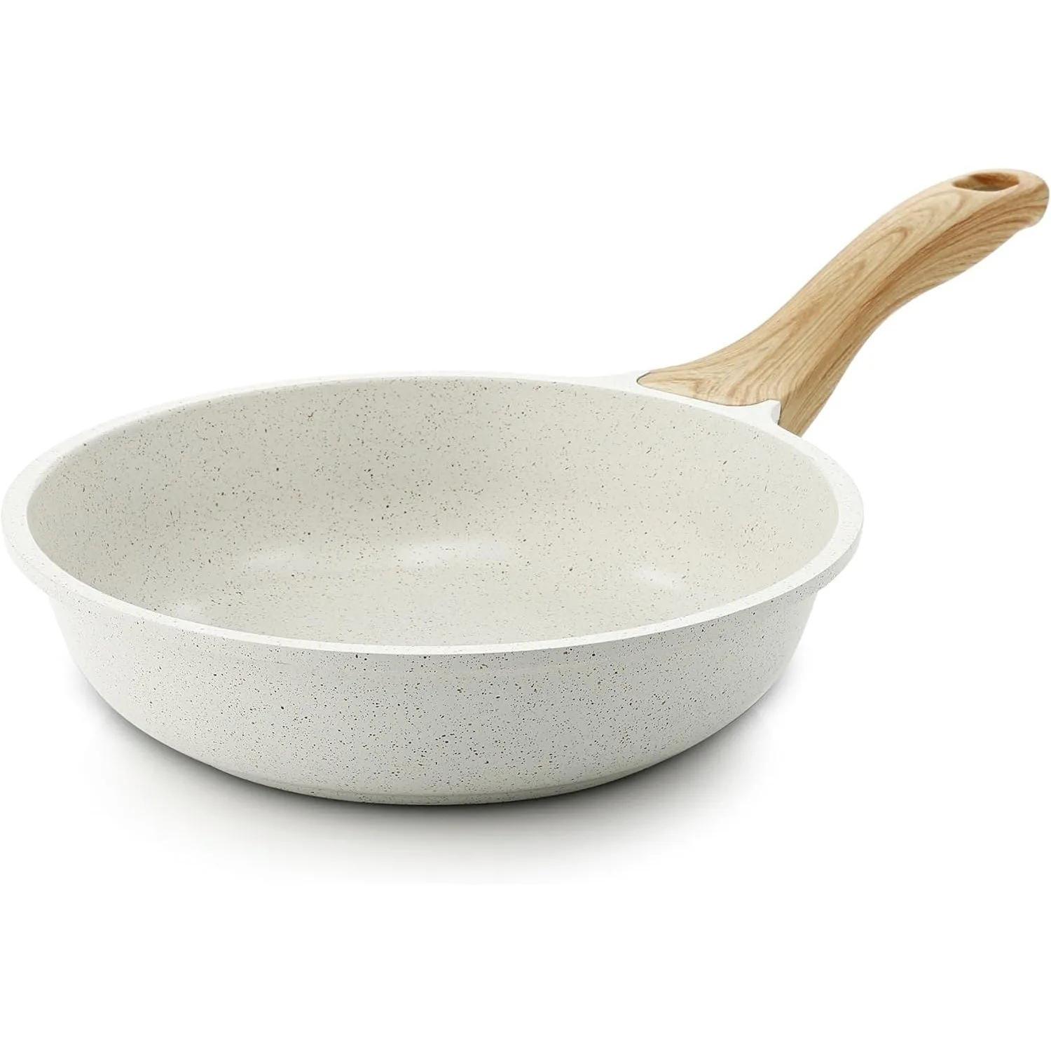 SENSARTE Nonstick Frying Pan Skillet, Swiss Granite Coating Omelette Pan, Healthy Stone Cookware Chef's Pan, PFOA Free (8/9.5/10/11/12.5 Inch) (9.5 Inch)