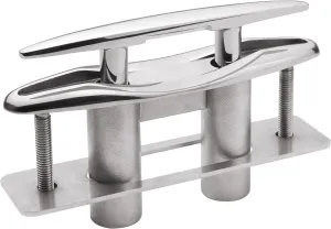 SHENGHUISS Boat Cleats 316 Stainless Steel Pop Up Cleat Retractable Heavy Duty Pull Up Cleat Flush Mount Deck Cleats with Backing Plate and Lock Nuts（5"/6"/8"/10"）