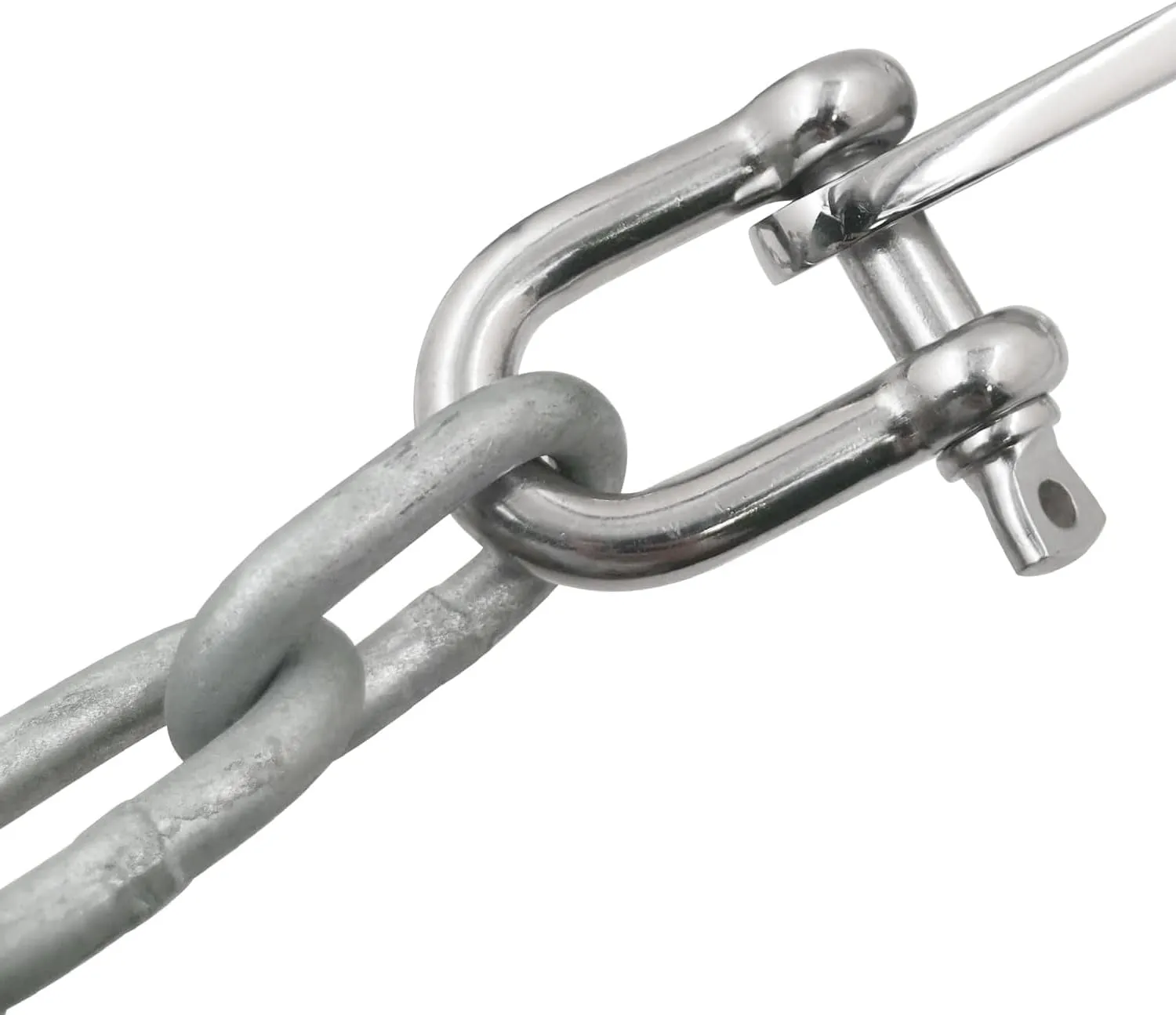 SHENGHUISS Bow Anchor D Shackle Stainless Steel 316 Dee Ring Forged Shackle Marine Hardware 4 Pack