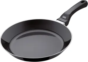 Silit 2110235194 Uncoated Professional with Flame Protection Silargan Functional Ceramic Frying Pan, Black, 28 cm