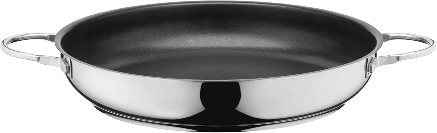 Silit Calabria Serving/Frying Pan Induction 32 cm Stainless Steel Coated Stainless Steel Handle Oven Safe for Gentle Roasting