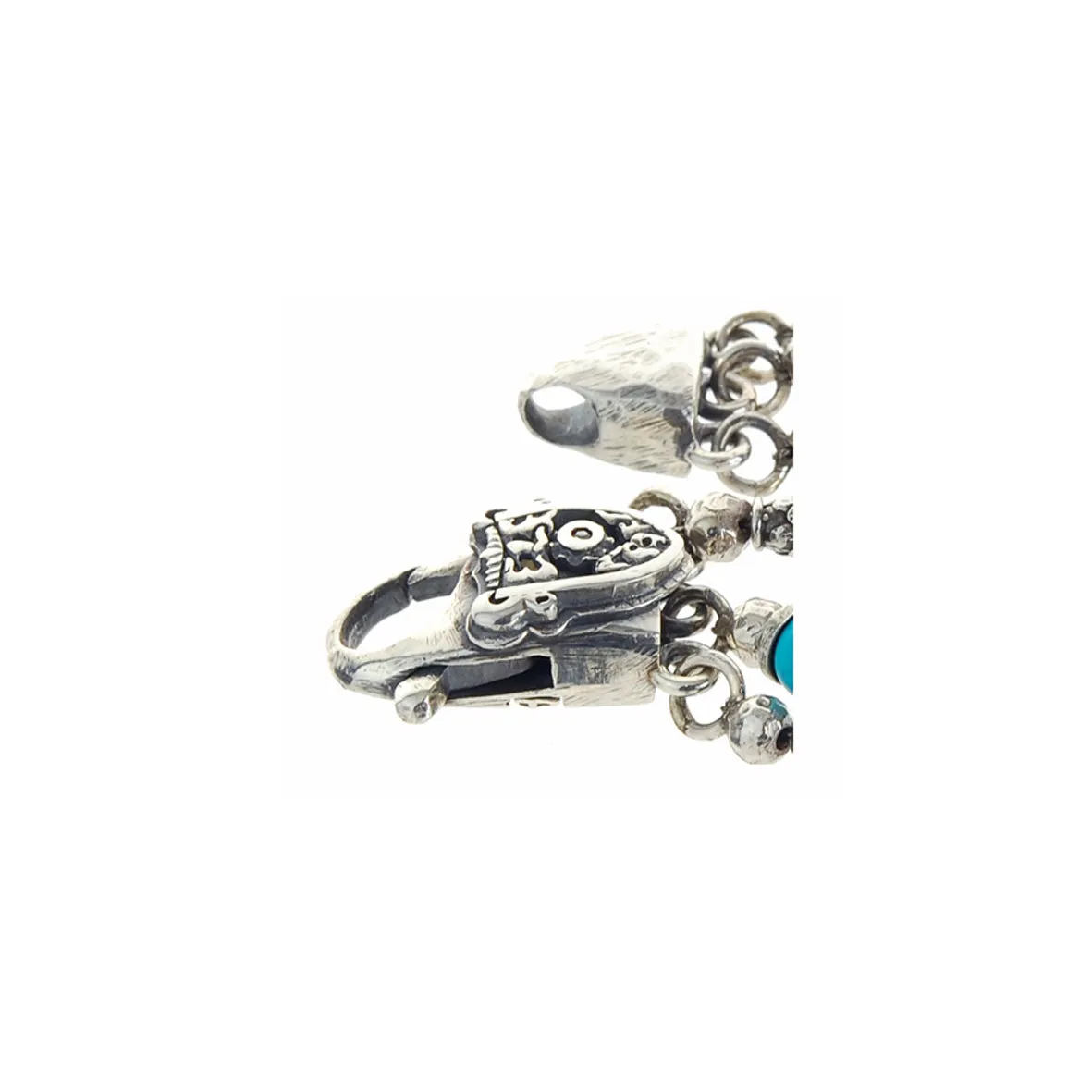Silver Bracelet Silver Beads and TUBES and PLAIN BARS CROSS Ball