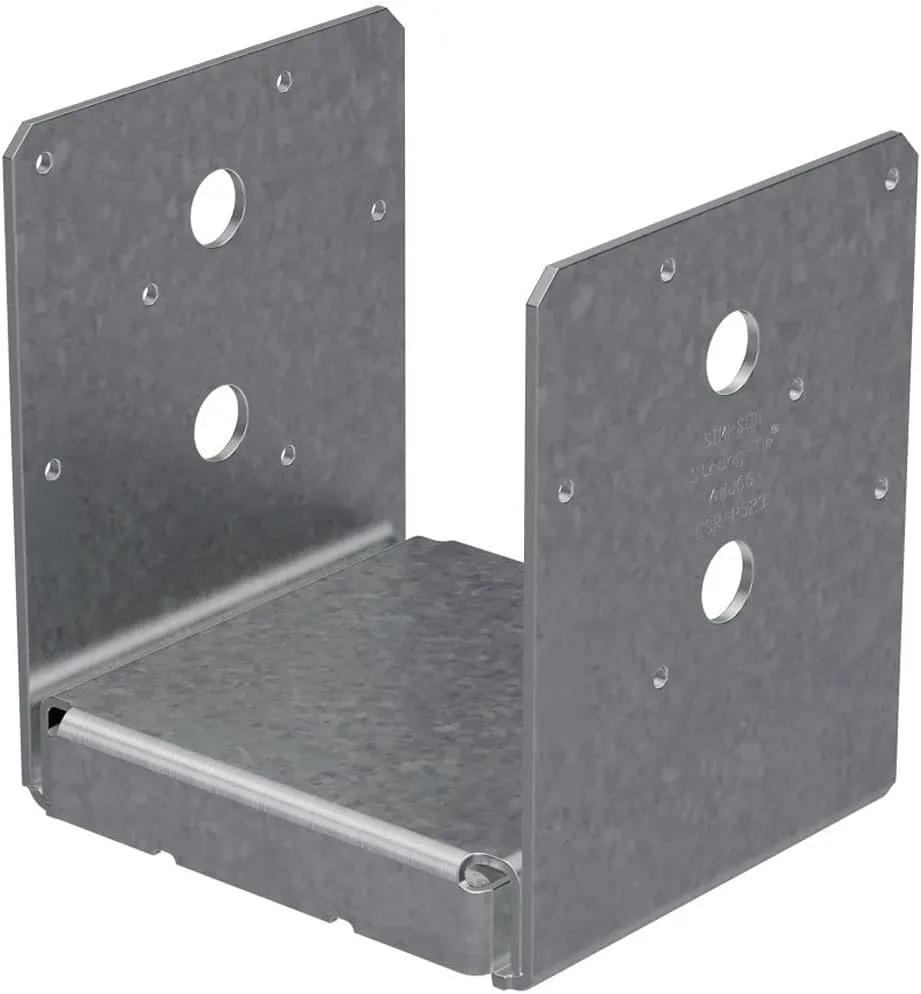 Simpson Strong-Tie - ABU66Z-10PK - ZMAX Galvanized 12-Gauge 6x6 Adjustable Post Base 10ct
