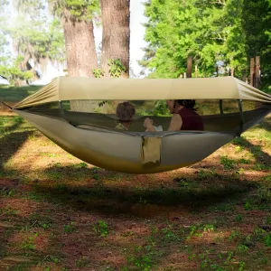 Sleeping Mosquito Outdoor Comfortable – Insect-Proof Double Hammock with Chic High-capacity and Net Camping