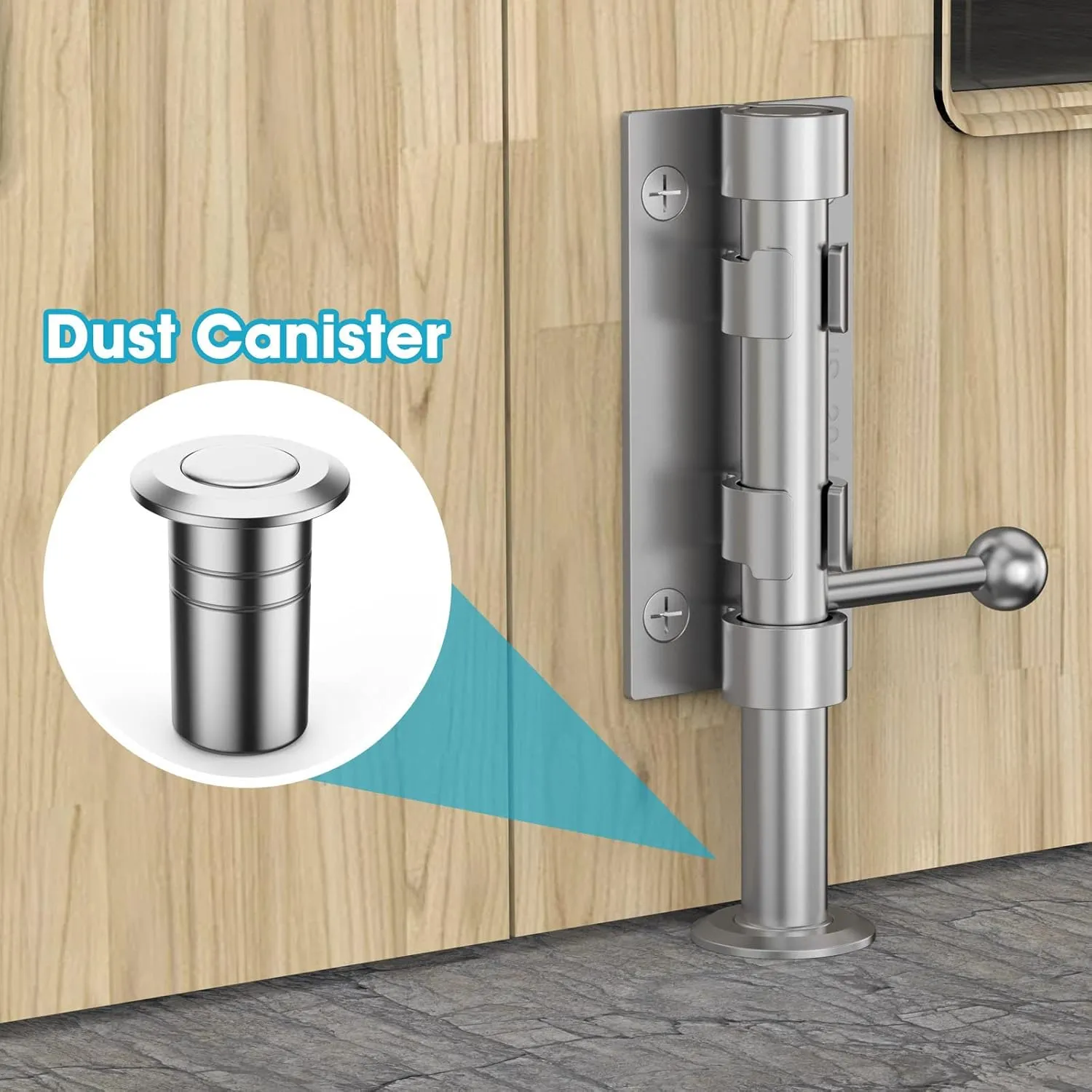 Slide Bolt Gate Latch Hardware, Barrel Bolt Latch, 6.3 Inch Heavy Duty Solid 304 Stainless Steel Silver Finish Lock for Wooden Fence/Shed/Yard/Barn Door/Interior and Outdoor (2 Pack Silver)