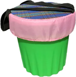 Small Garden Stool Tea Picking Stool Wearable with Straps Low Stool Folding Camping Stool for House Cleaning Picking Lawn, 25cm