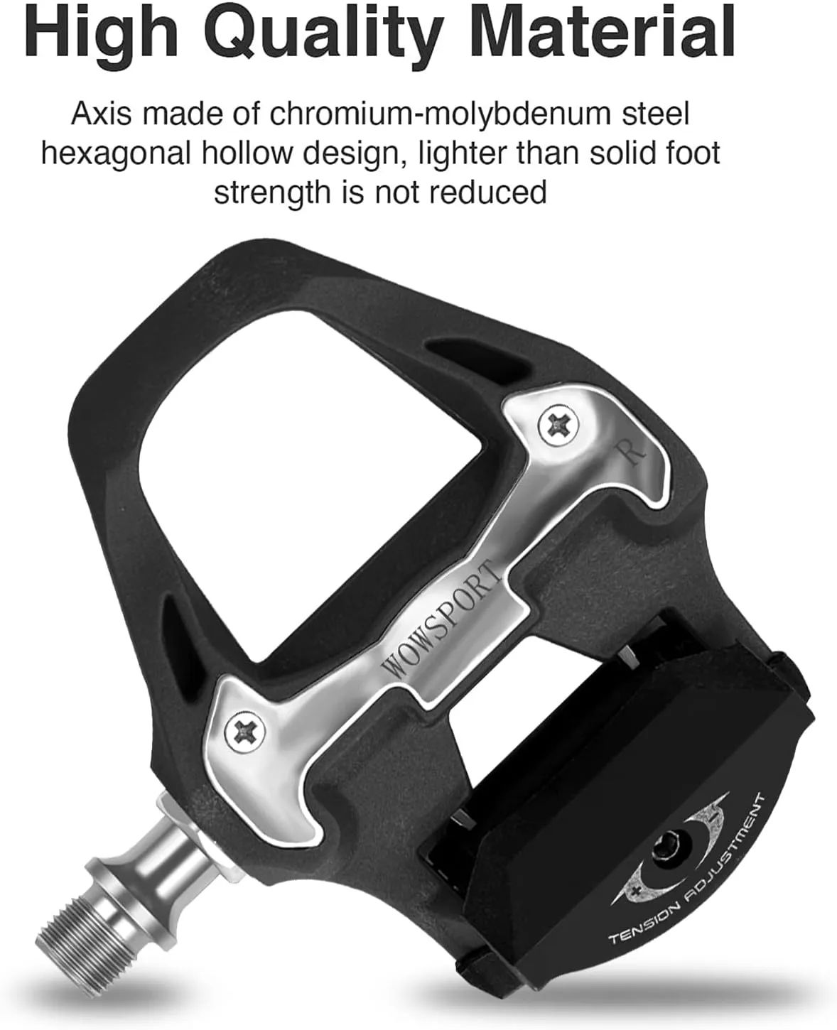 SPD-SL Road Bike Pedals - Lightweight Clipless Pedals with 3-Bolt Cleats, Sealed Bearings & Nylon Composite | Shimano SPD SL Compatible