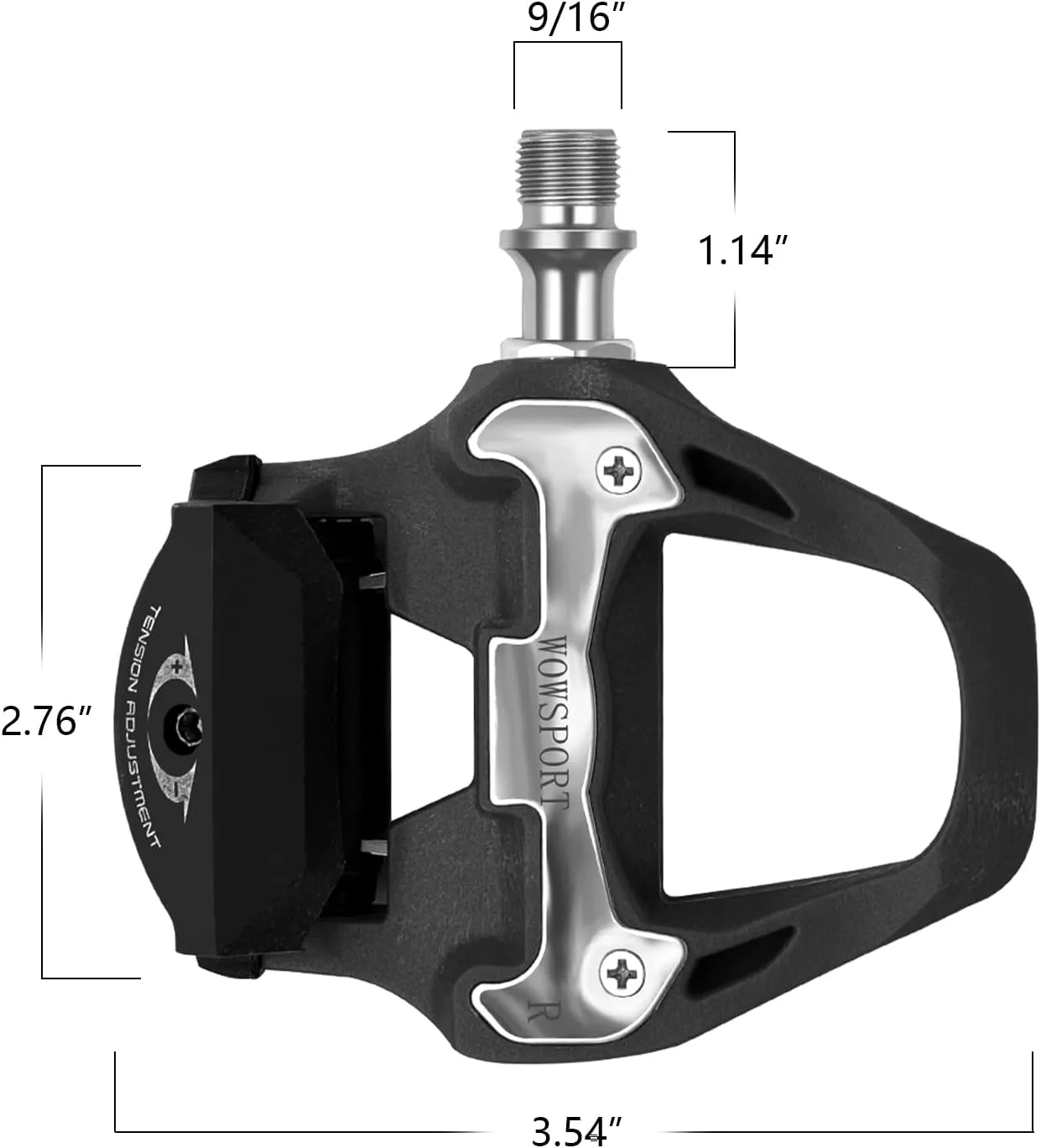 SPD-SL Road Bike Pedals - Lightweight Clipless Pedals with 3-Bolt Cleats, Sealed Bearings & Nylon Composite | Shimano SPD SL Compatible