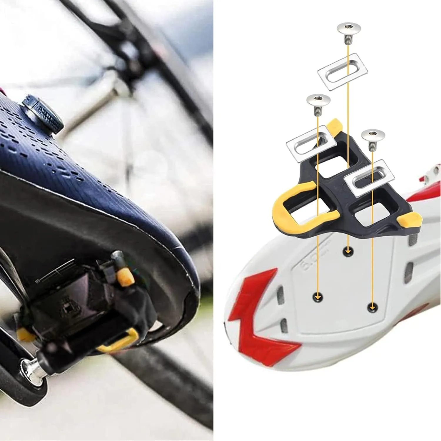 SPD-SL Road Bike Pedals - Lightweight Clipless Pedals with 3-Bolt Cleats, Sealed Bearings & Nylon Composite | Shimano SPD SL Compatible