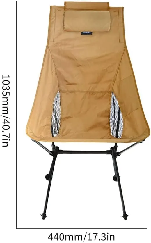 s,Portable with Pillow Set Folding Chair Fishing Chairs Beach Picnic Chair Travel Moon Chair with Back Support/D/Light Grey (D Light Grey)
