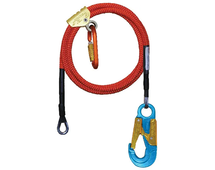 Spyder Wire Core Lanyard w/ Aluminum Snap 1/2" Flipline Kit