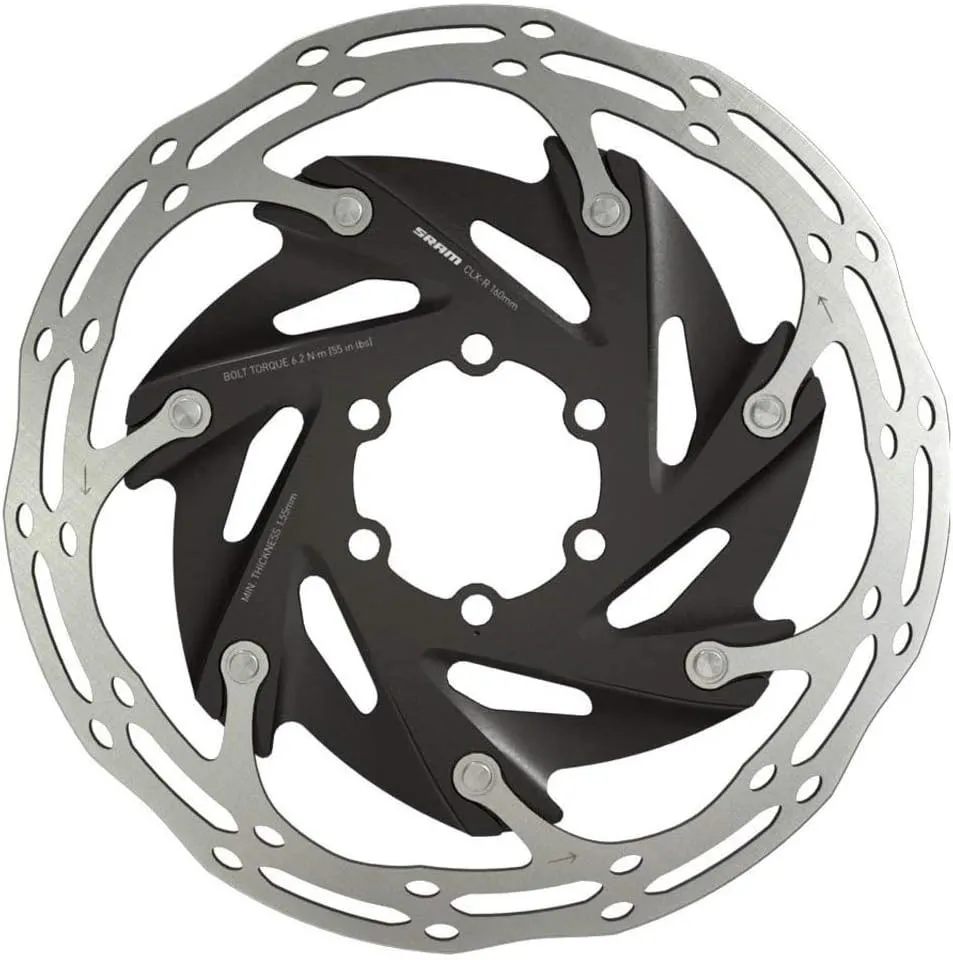 SRAM CenterLine XR Disc Brake Rotor - 140mm, 6-Bolt, Silver/Black