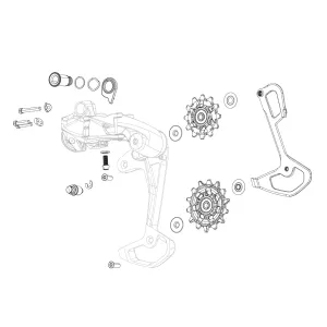 SRAM SPARE - REAR DERAILLEUR CABLE ANCHOR BOLT AND WASHER KIT XX1