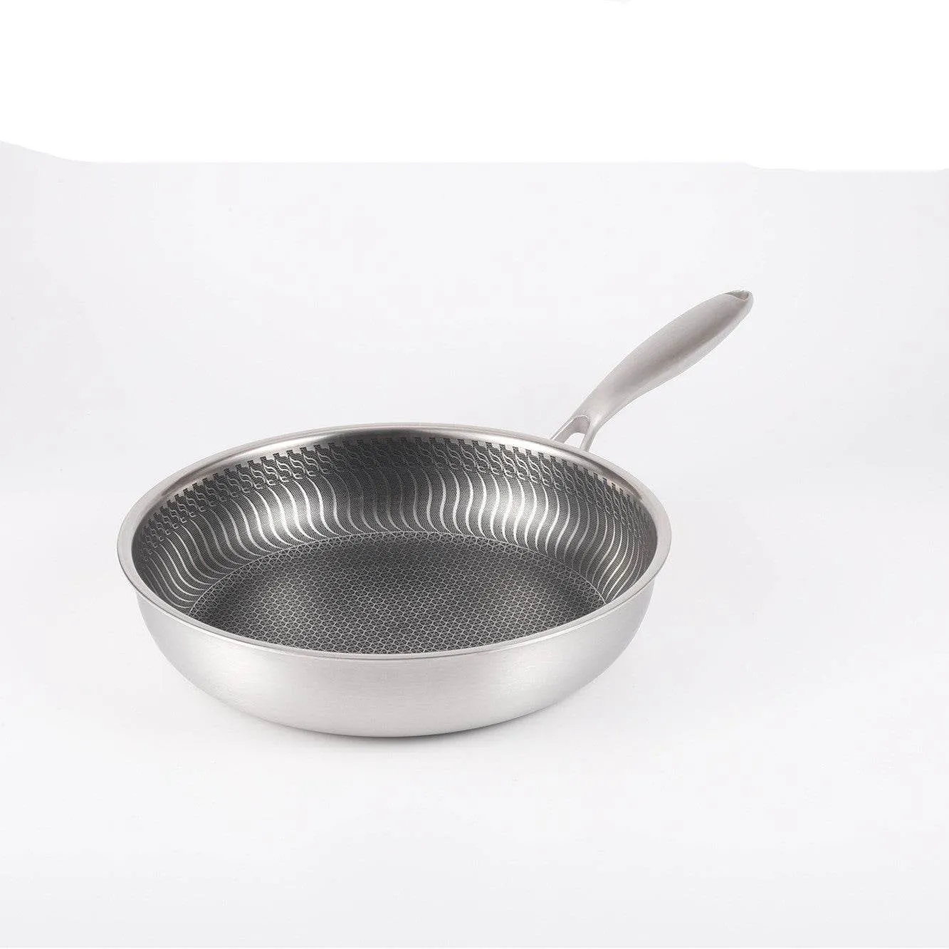 Stainless Steel Uncoated Frying Pan
