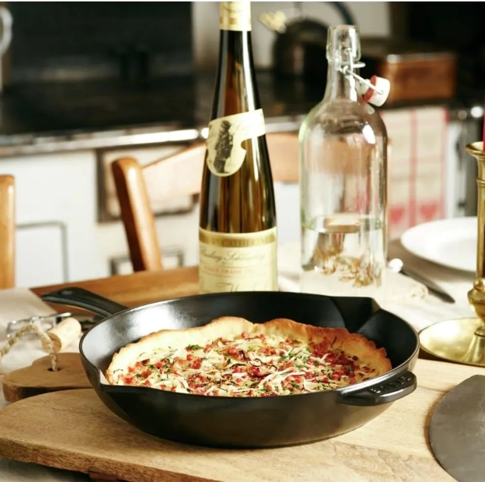 STAUB Cast Iron Fry Pan, Black, 25 cm