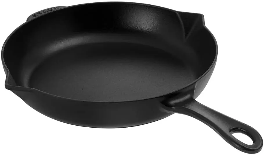 STAUB Cast Iron Fry Pan, Black, 25 cm