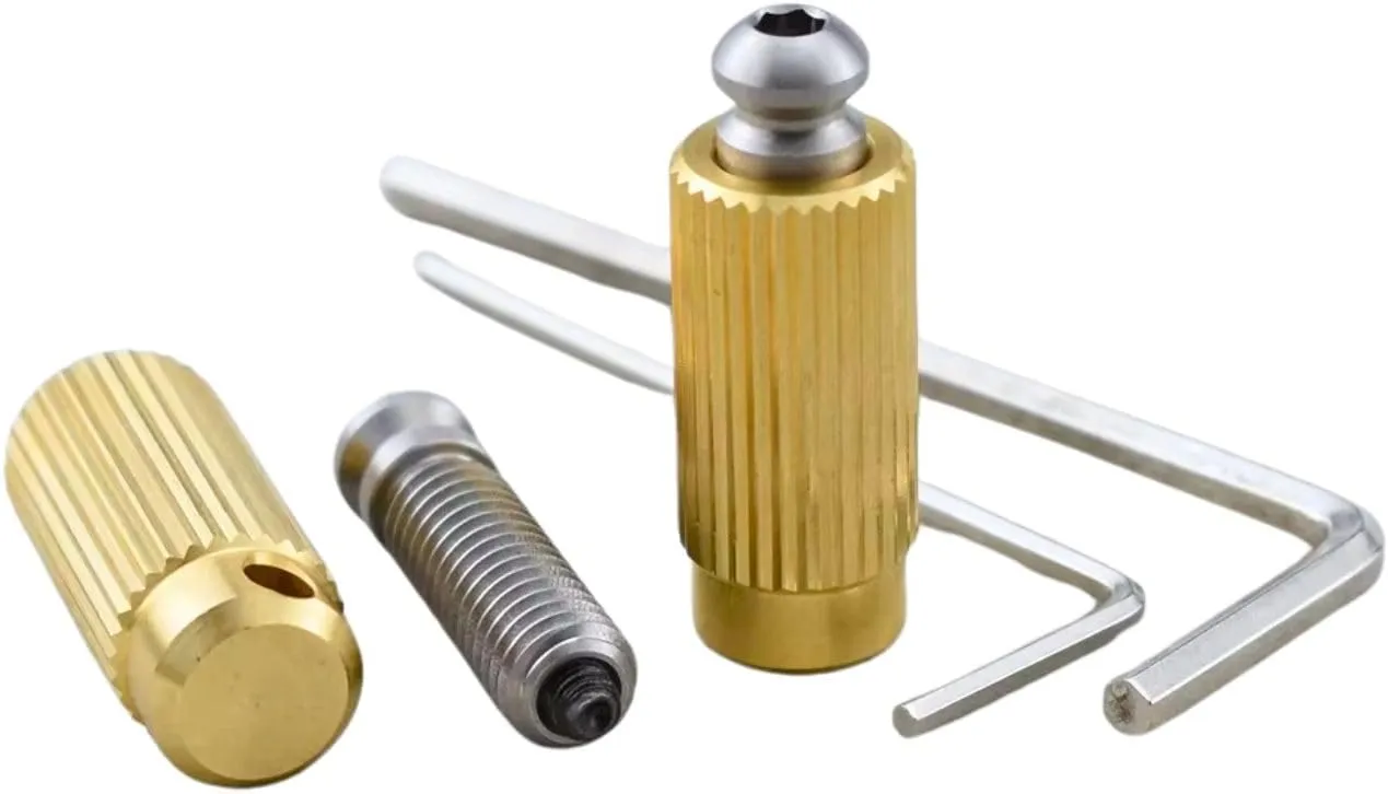 Steel and Brass Tremolo Bridge Studs & Anchors Bridge Posts Mounting Bolt Screw Inserts GE1996T 510TS for Gotoh FR Tremolo System (10mm For 510TS)
