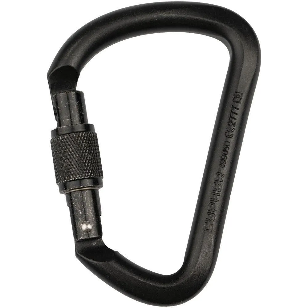 Steel G Series Large D Locking Carabiner - CYPHER