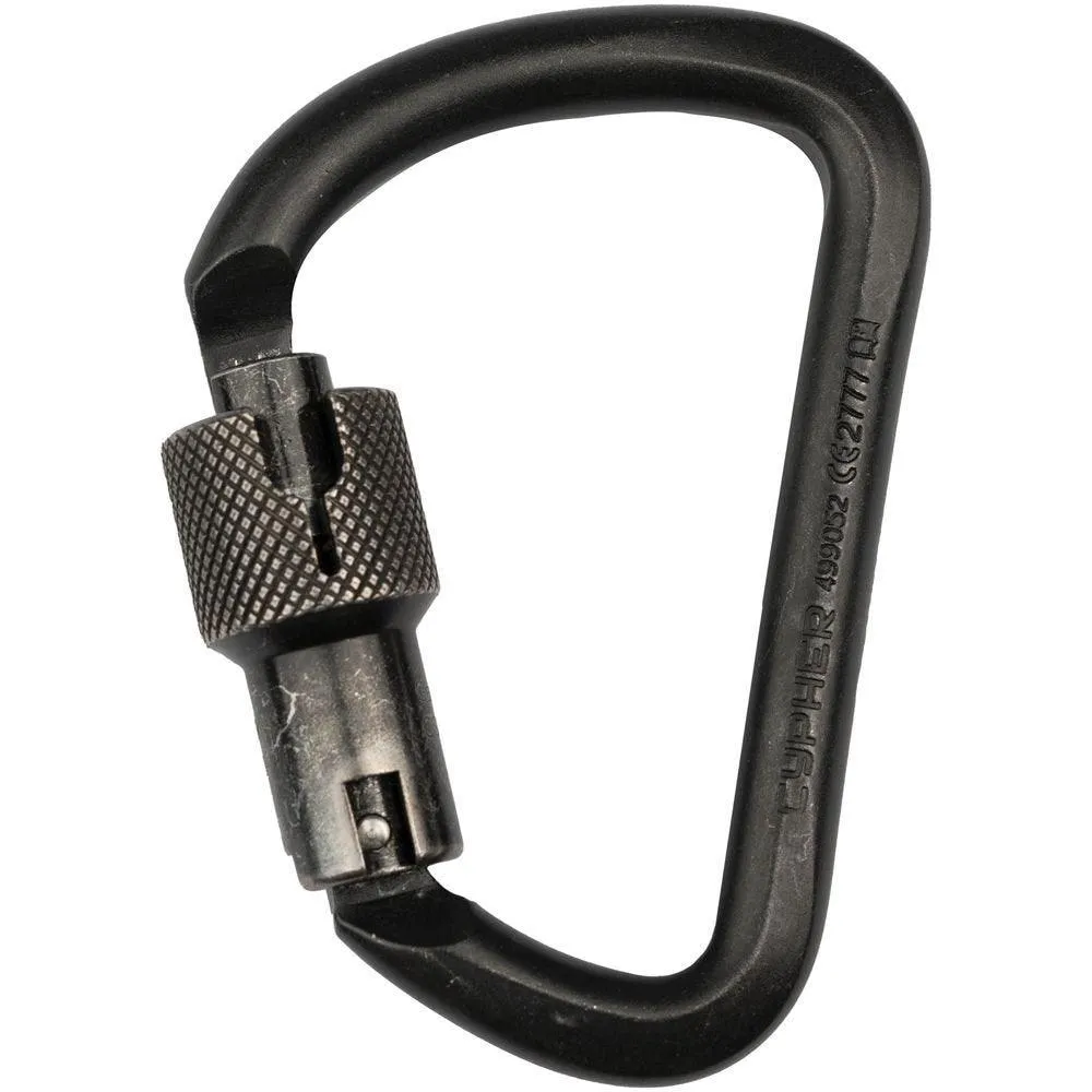 Steel G Series Large D Locking Carabiner - CYPHER