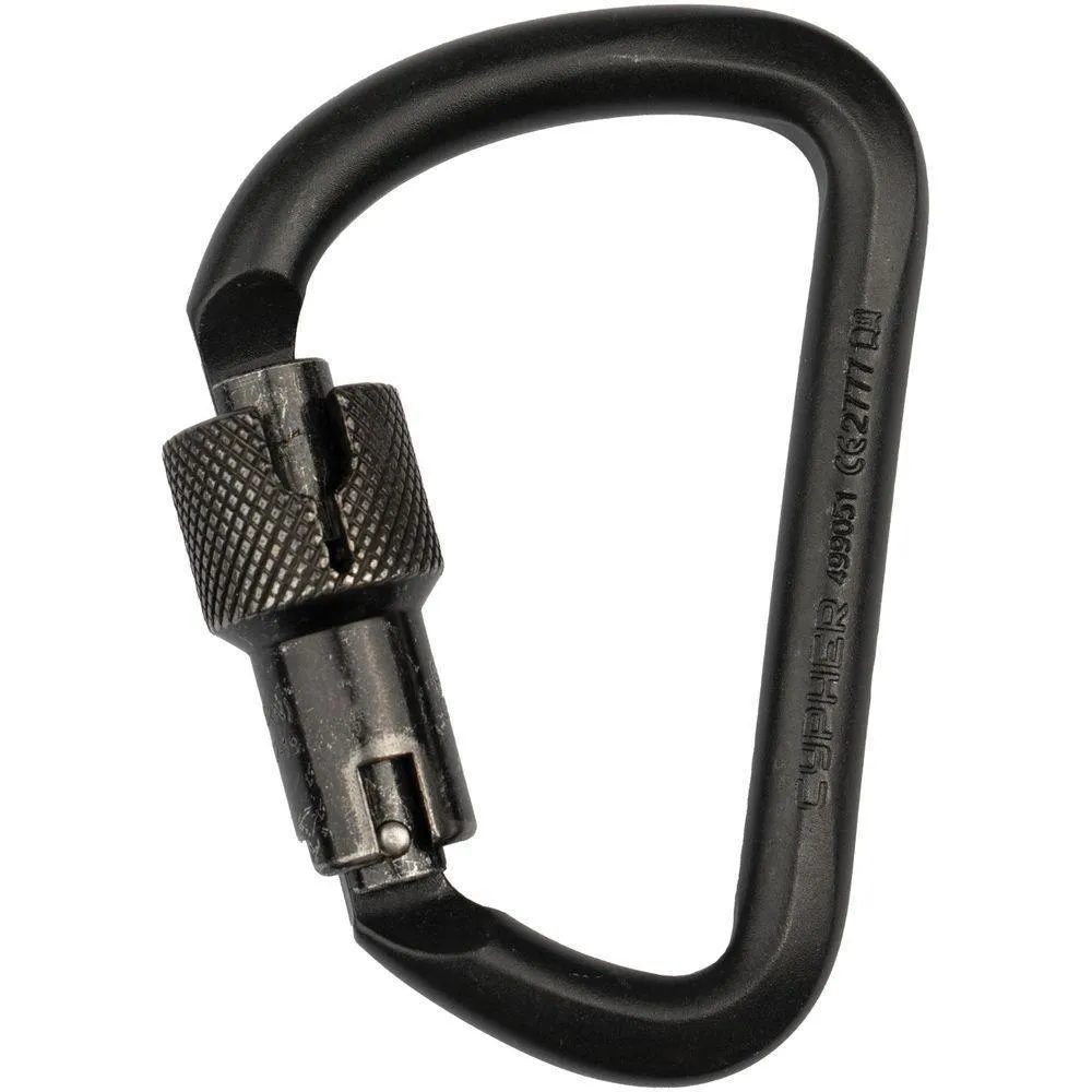 Steel G Series Large D Locking Carabiner - CYPHER