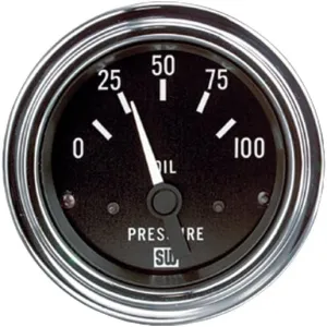 Stewart Warner 82305 Deluxe 2-1/16" Oil Pressure Electric Gauge