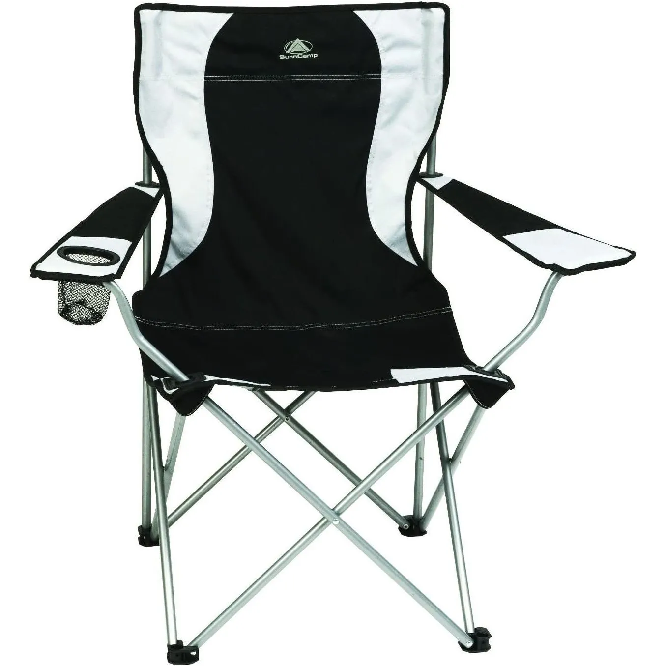 Sunncamp Classic Black & Grey Folding Camping Armchair Chair