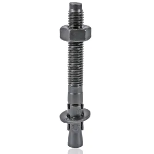 T316 Stainless Steel（Marine Grade Wedge Anchor Bolt (1/2"×5-1/2", Black, 10 Pack)