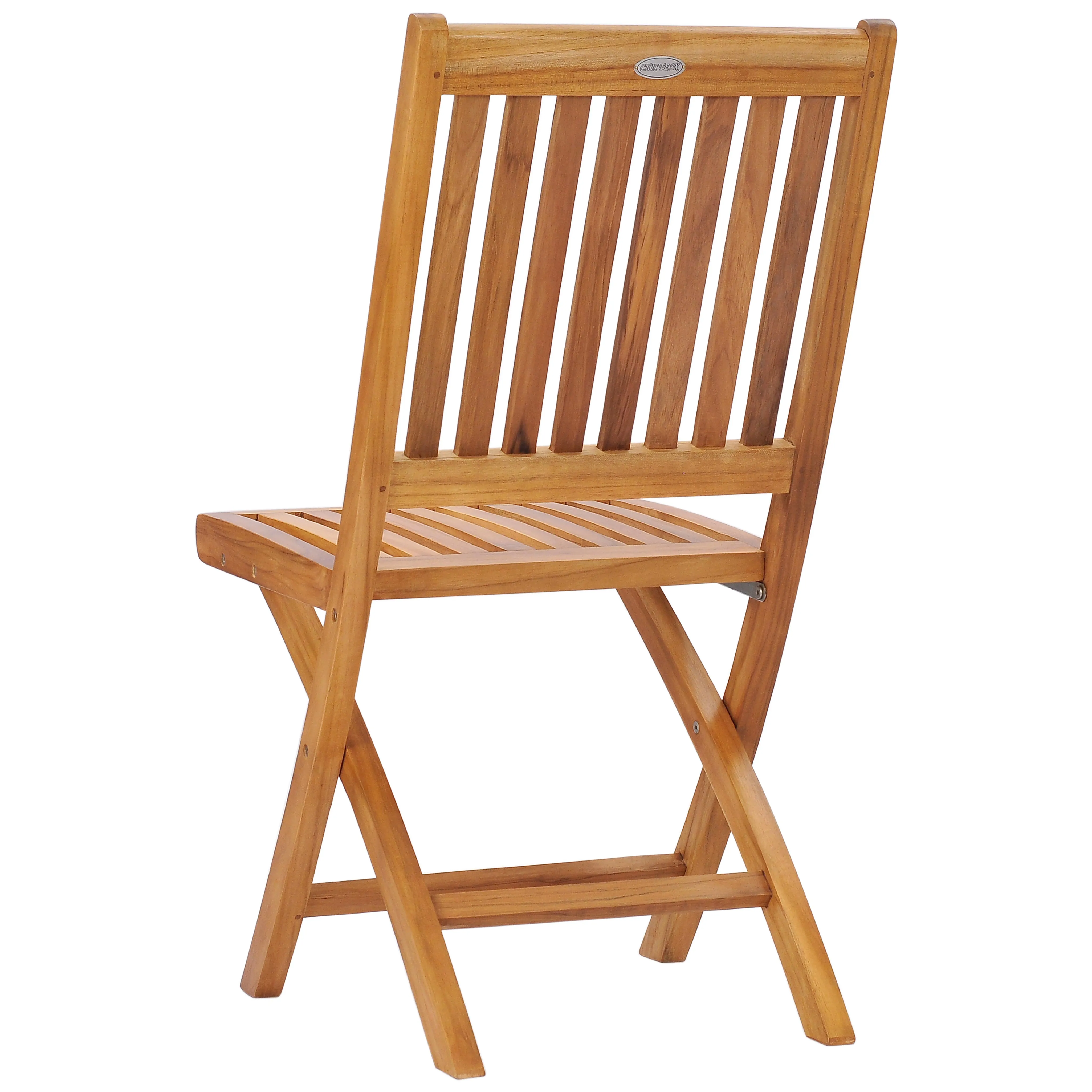 Teak Wood Santa Barbara Folding Side Chair (set of 2)