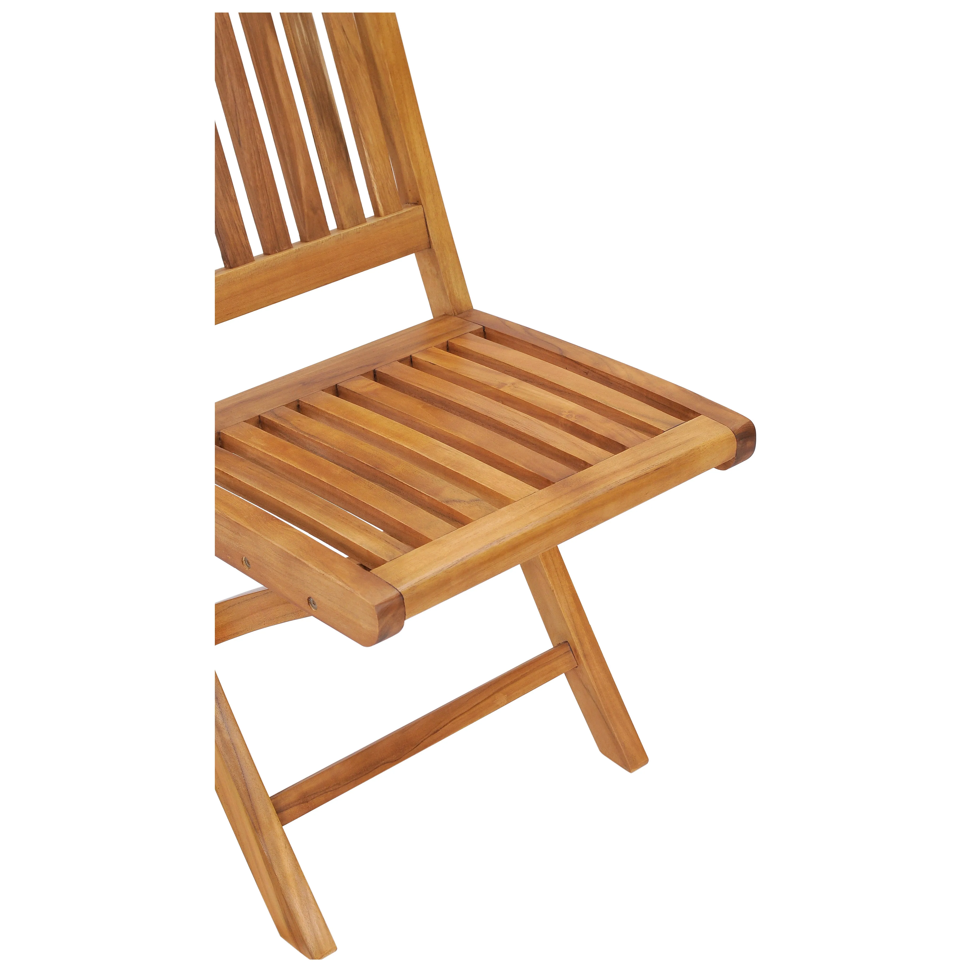 Teak Wood Santa Barbara Folding Side Chair (set of 2)