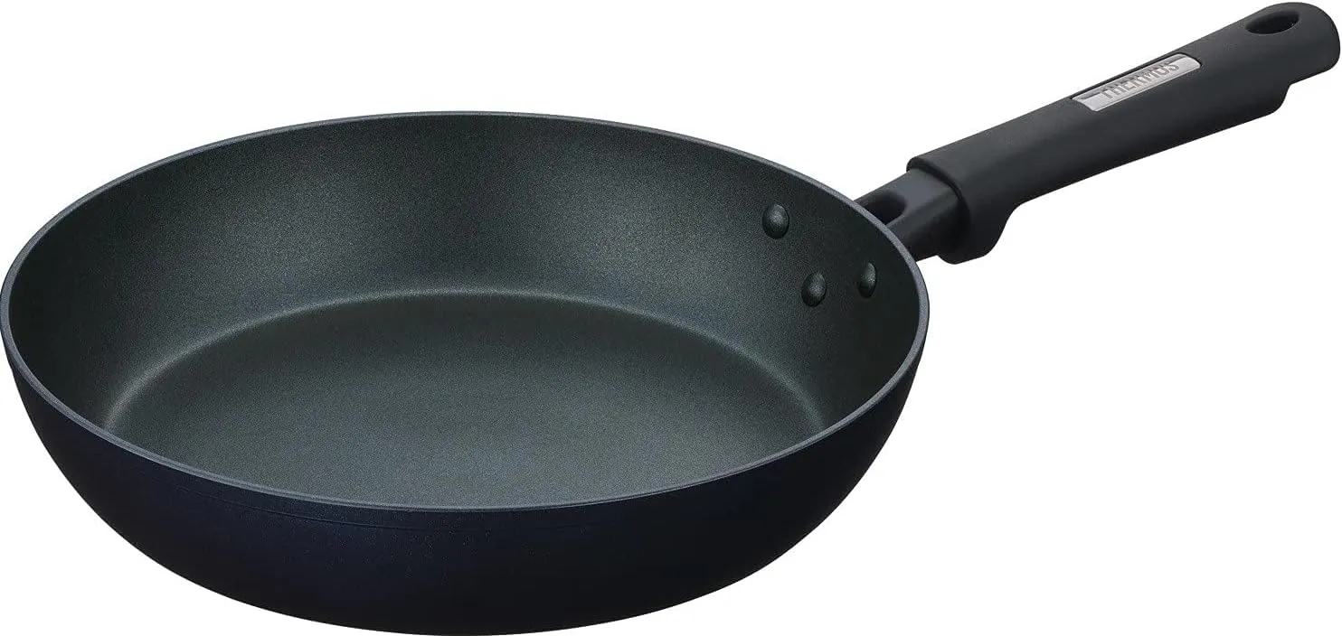 Thermos KFC-026 MDB Plasma Super Hard Coat Frying Pan, 10.2 inches (26 cm), Induction Compatible, Midnight Blue